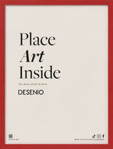 Red picture frame, 12 x 16 in