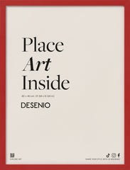 Red picture frame, 12 x 16 in