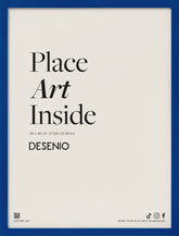 Blue picture frame, 12 x 16 in