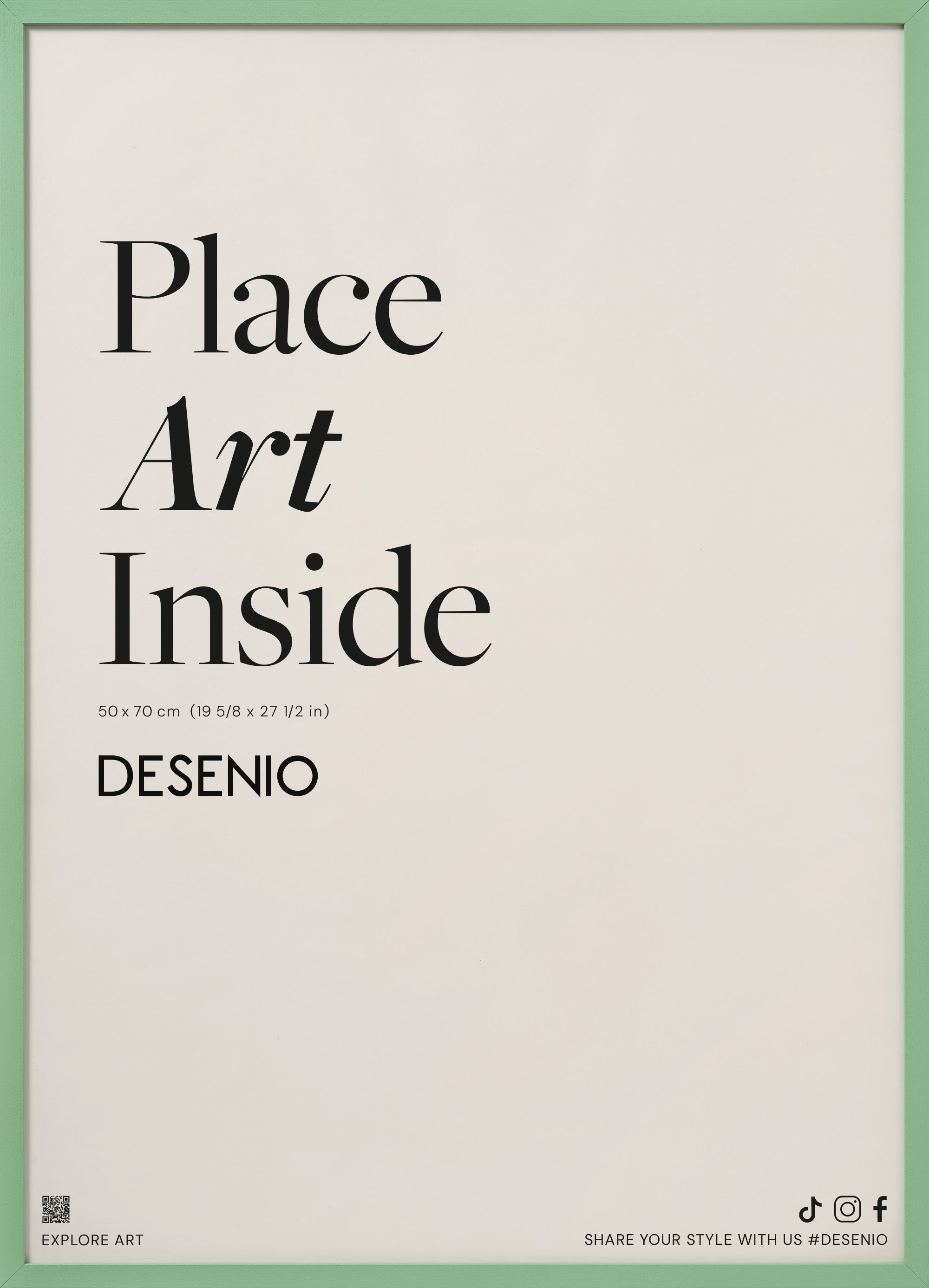 Light Green picture frame, 20 x 28 in