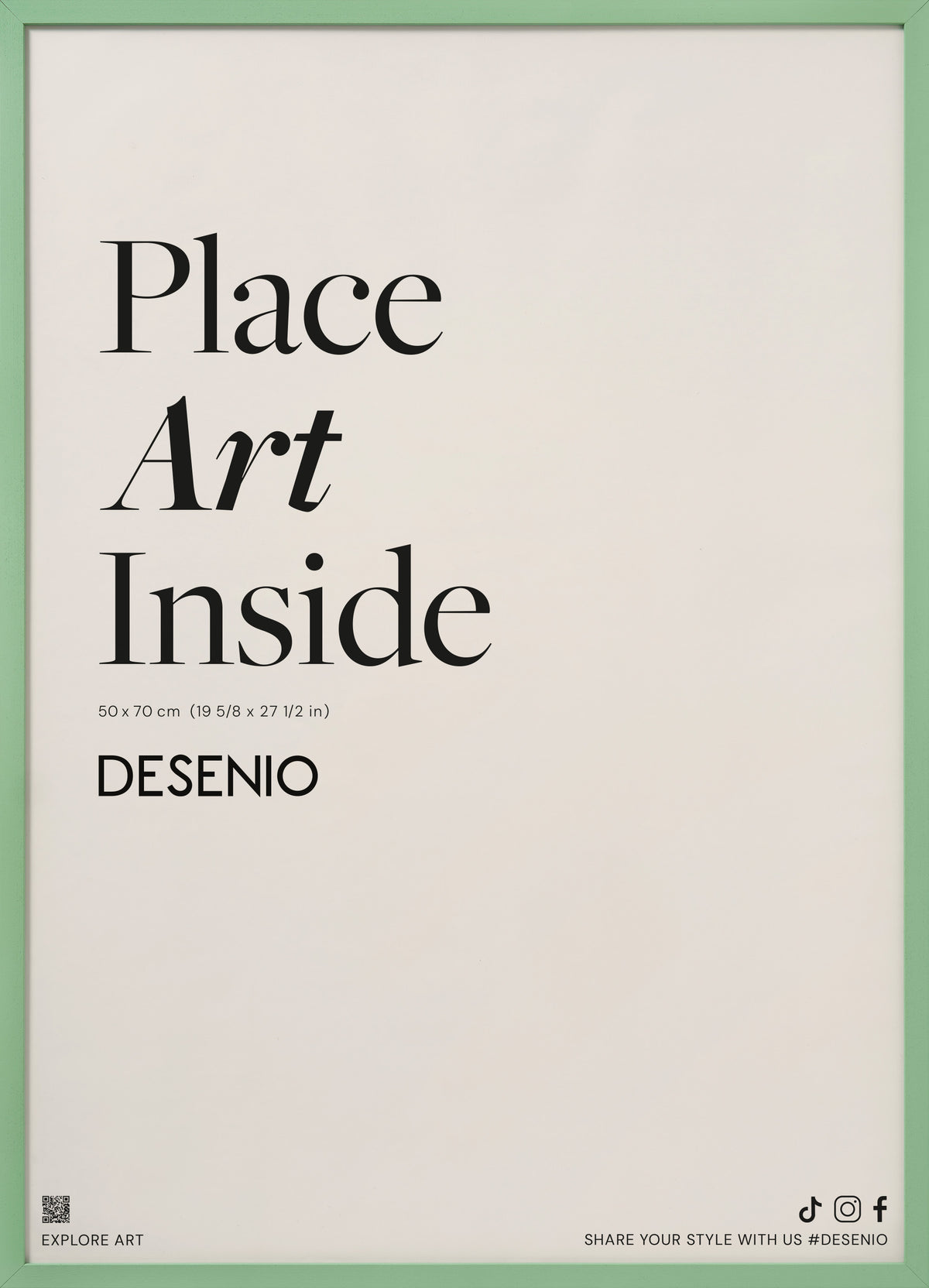 Light Green picture frame, 20 x 28 in