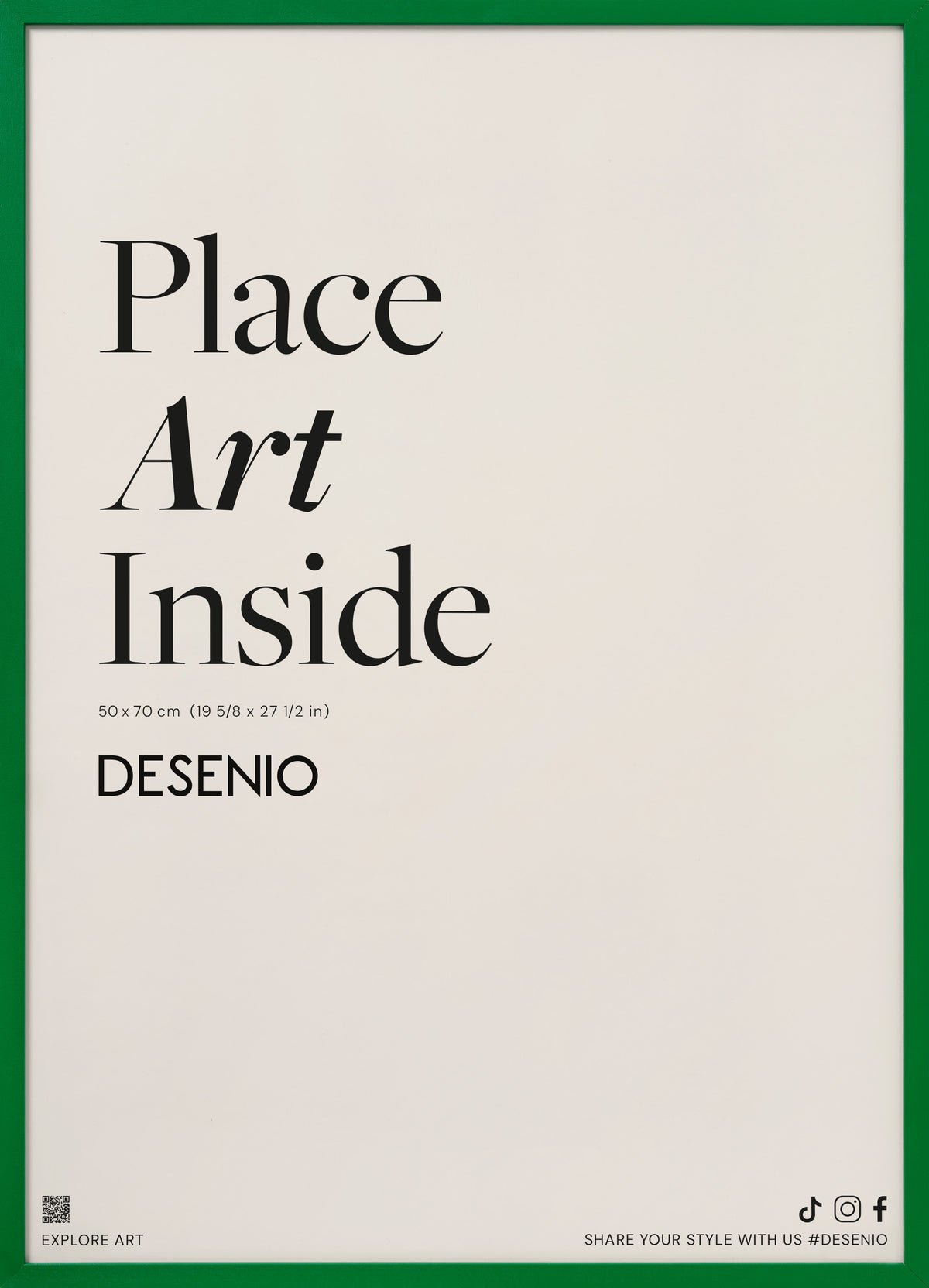 Green picture frame, 20 x 28 in