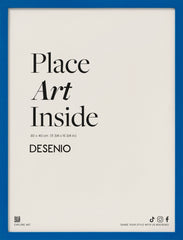 Blue picture frame, 12 x 16 in