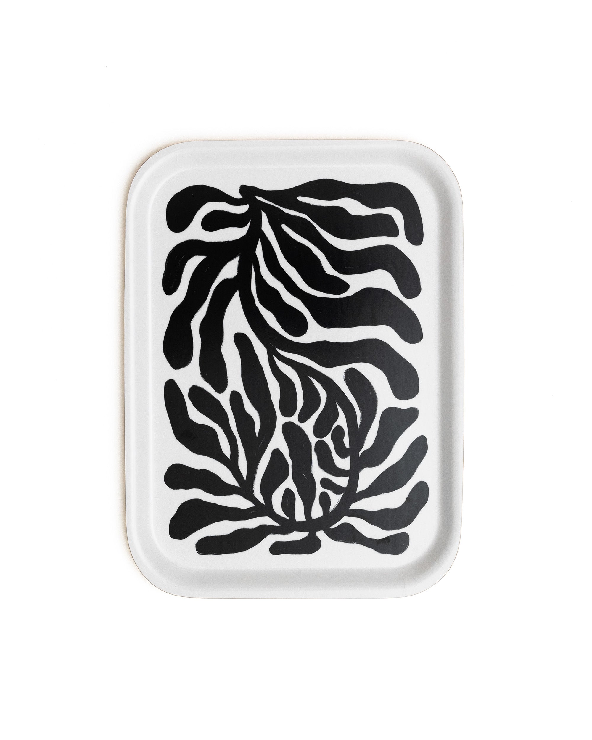 Black Botanical Tray