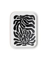 Black Botanical Tray