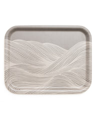 Line Wave Dark Tray
