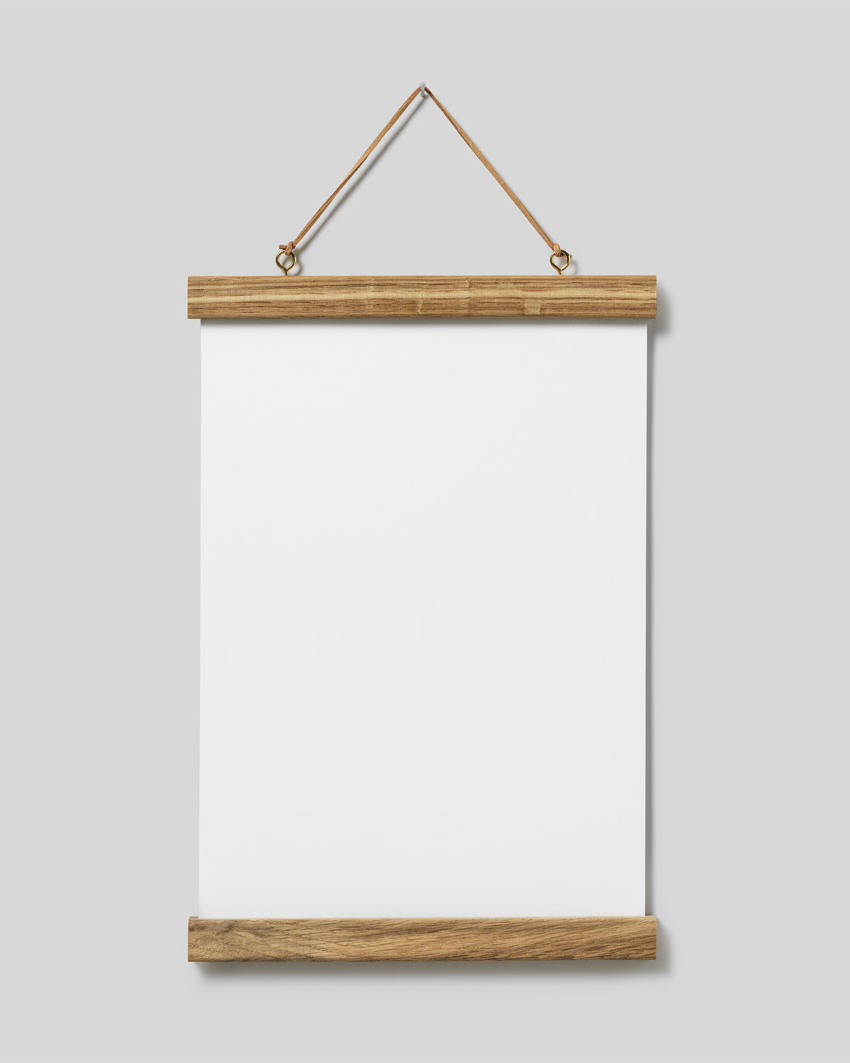 Poster hanger oak 9 in, magnet fastener