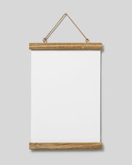 Poster hanger oak 9 in, magnet fastener
