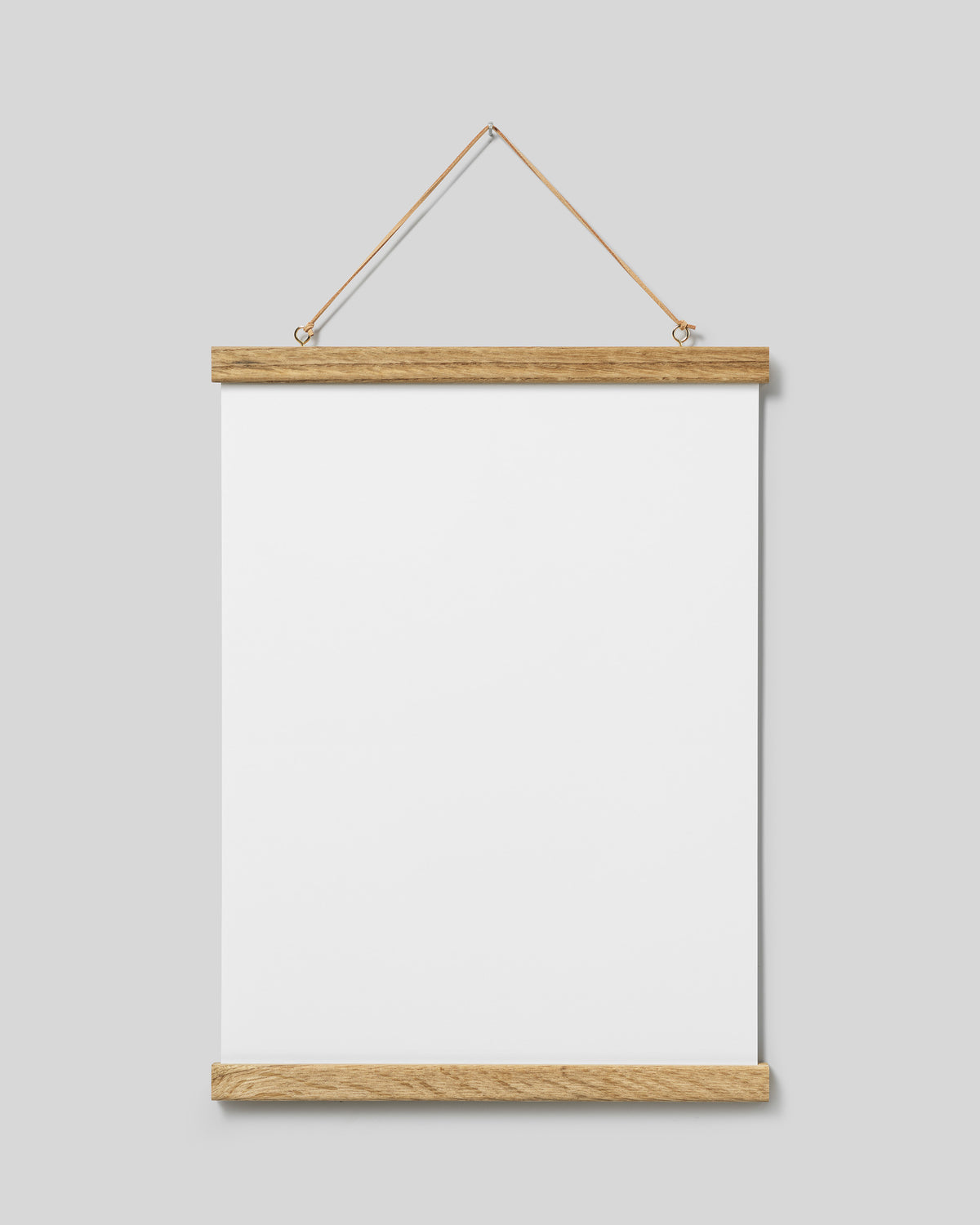 Poster hanger oak 12 in, magnet fastener