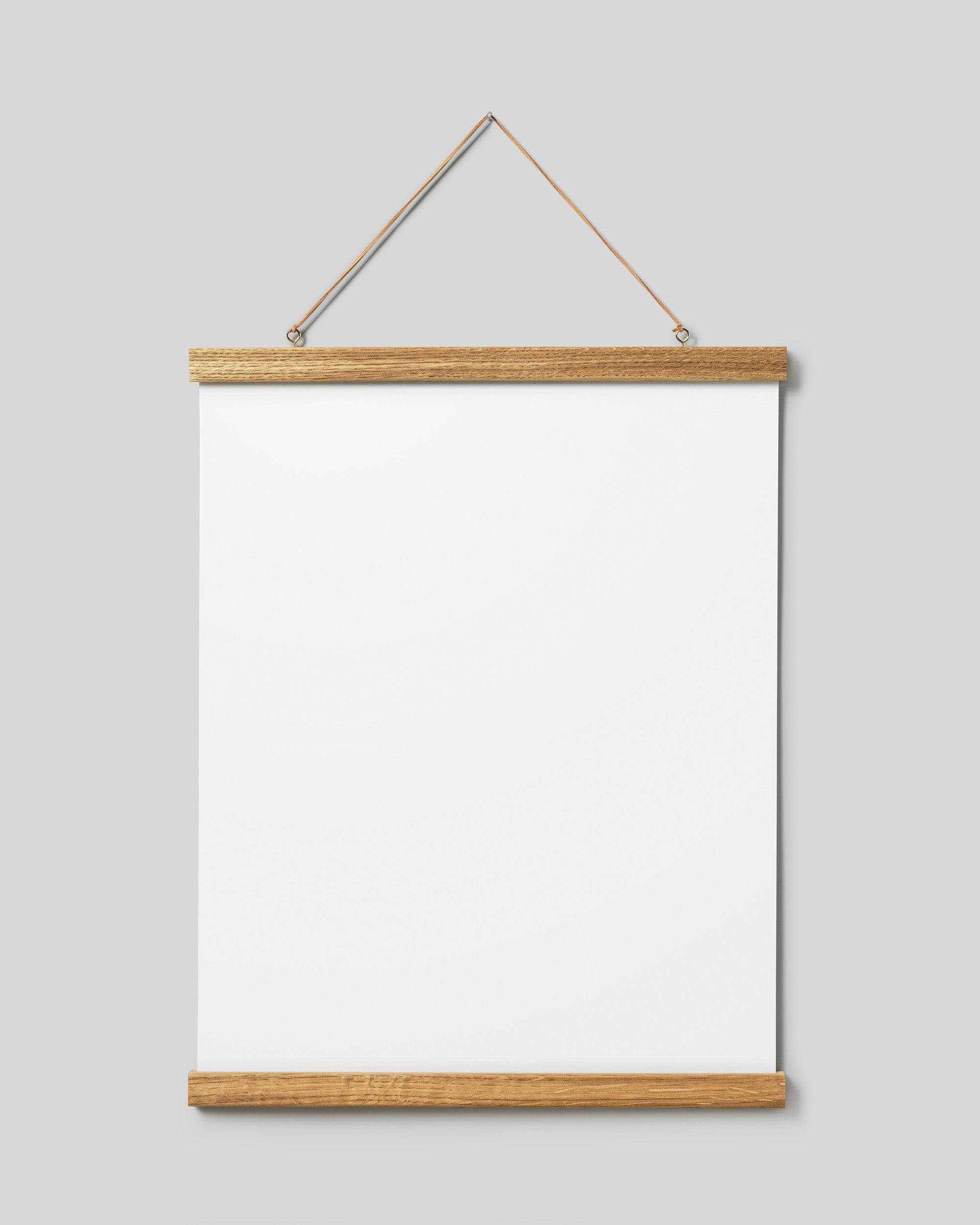 Poster hanger oak 16 in, magnet fastener