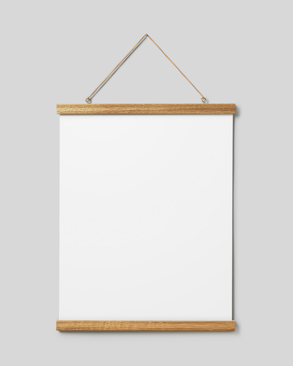 Poster hanger oak 16 in, magnet fastener