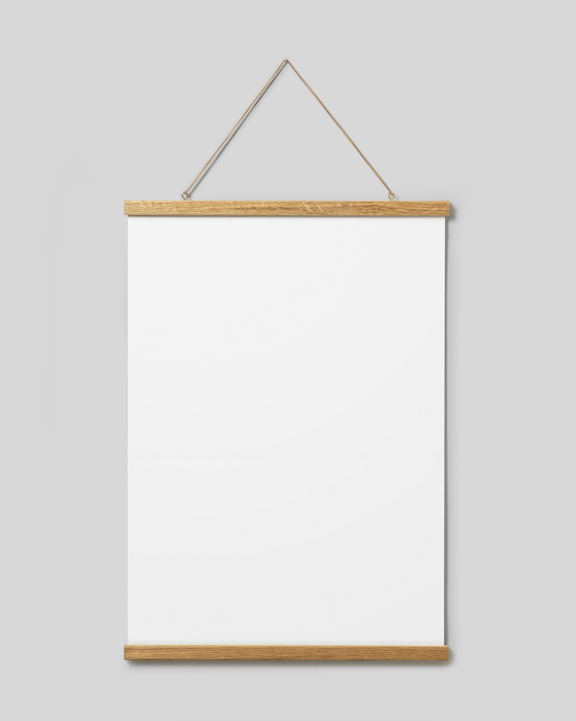 Poster hanger oak 20 in, magnet fastener