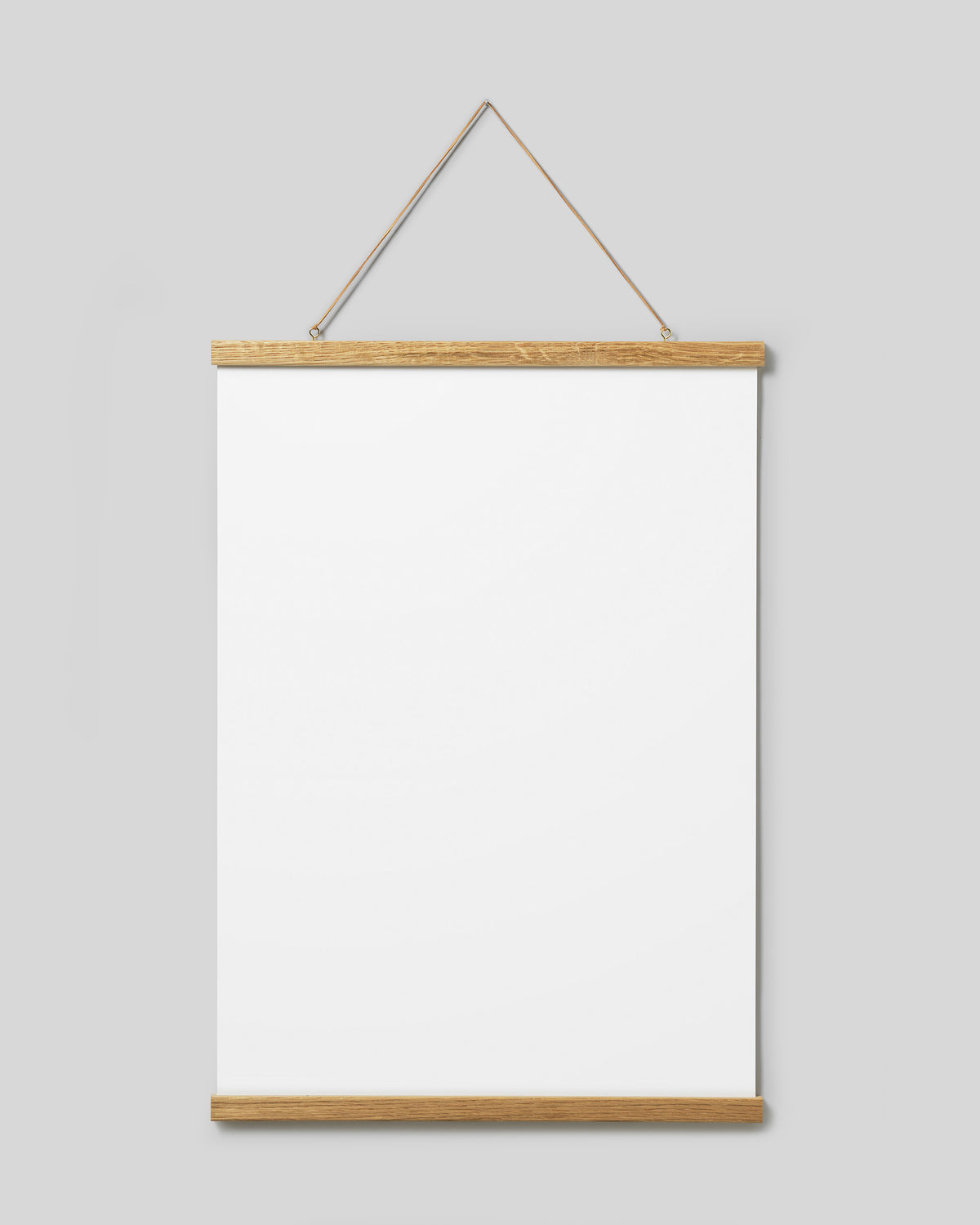 Poster hanger oak 20 in, magnet fastener