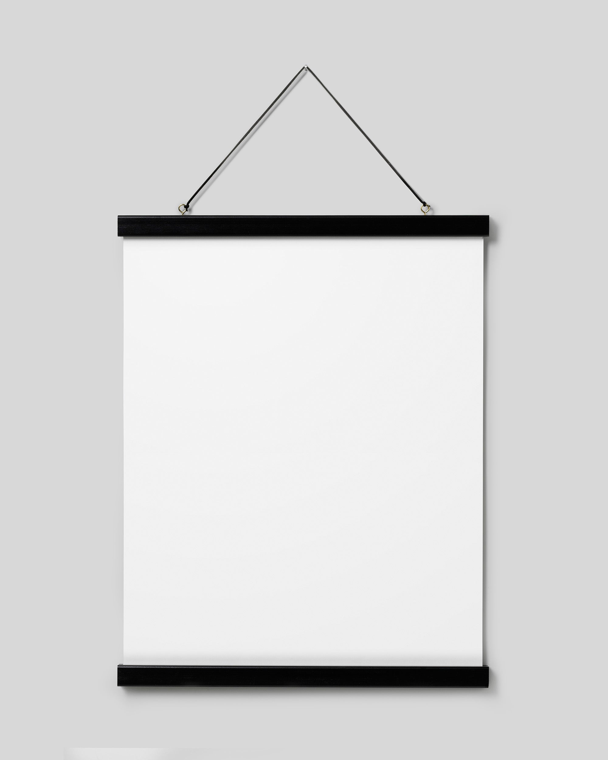 Poster hanger black 16 in, magnet fastener