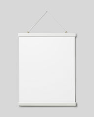 Poster hanger white 16 in, magnet fastener