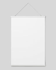 Poster hanger white 28 in, magnet fastener