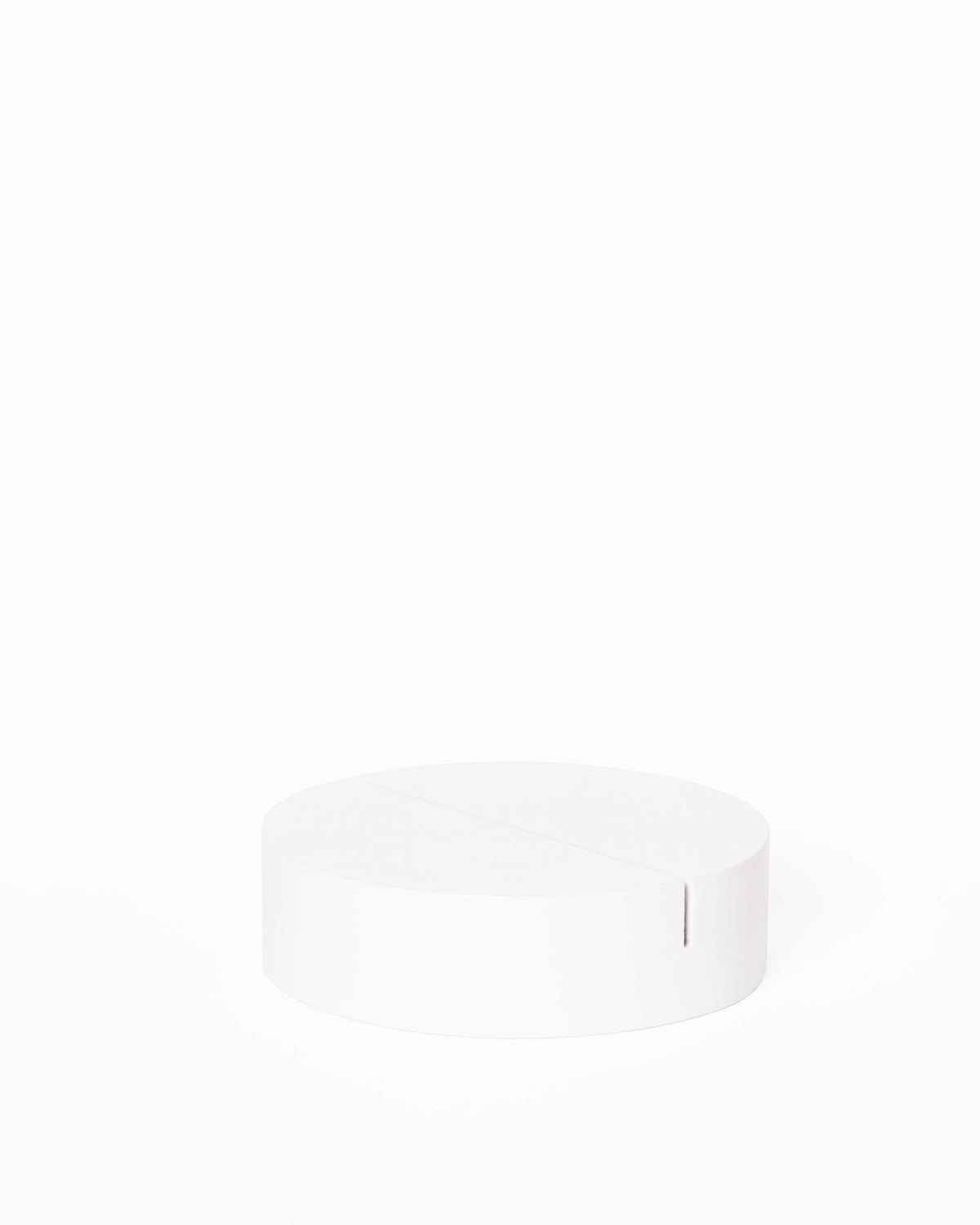 Poster Stand White Circular
