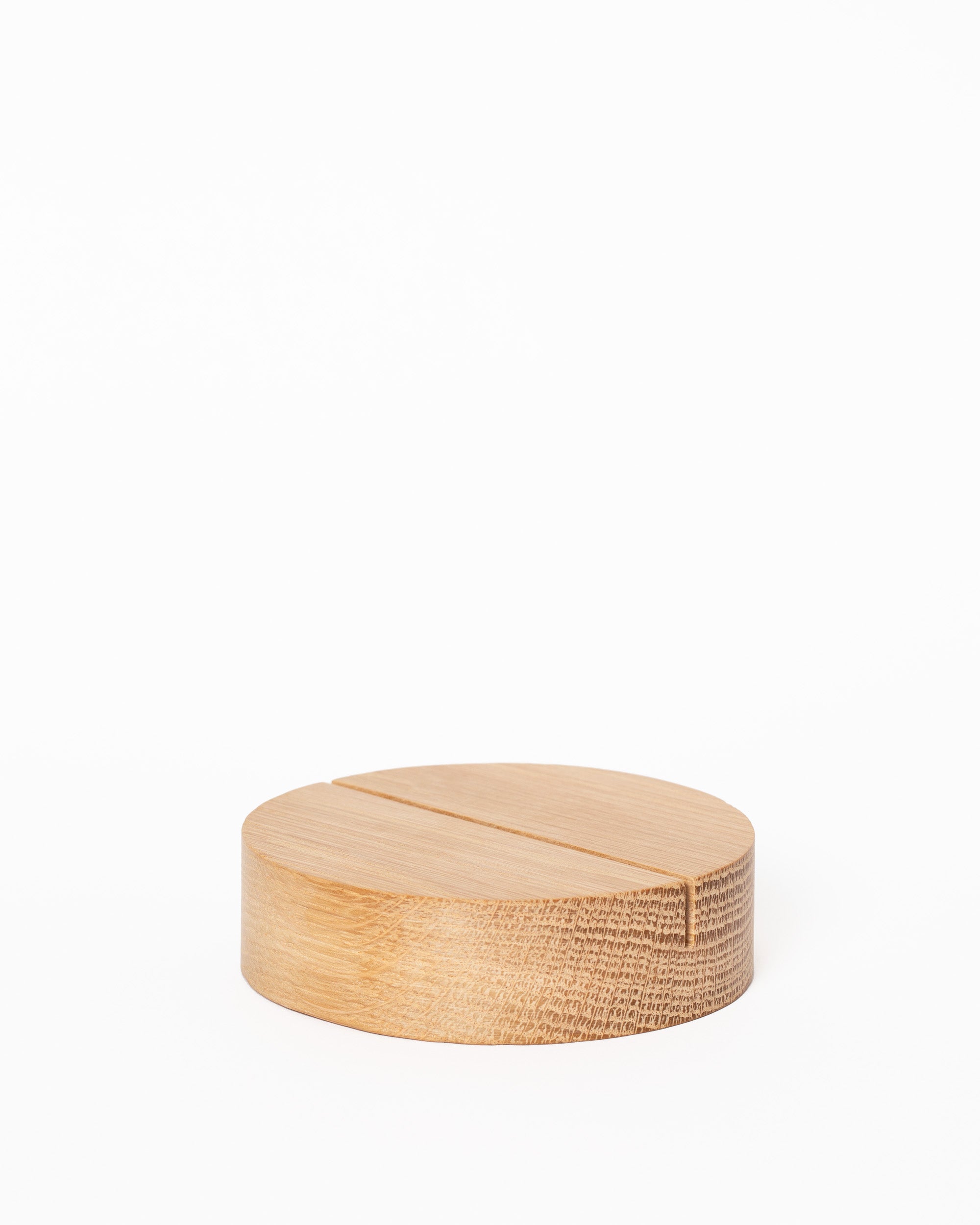 Poster Stand Oak Circular