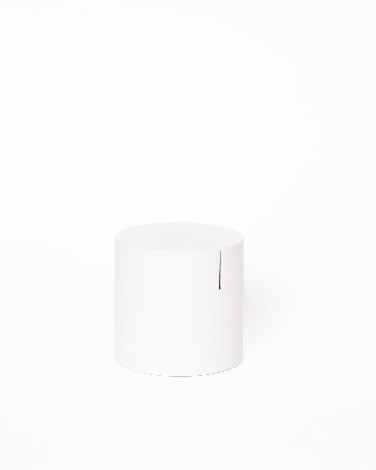 Poster Stand White Cylinder