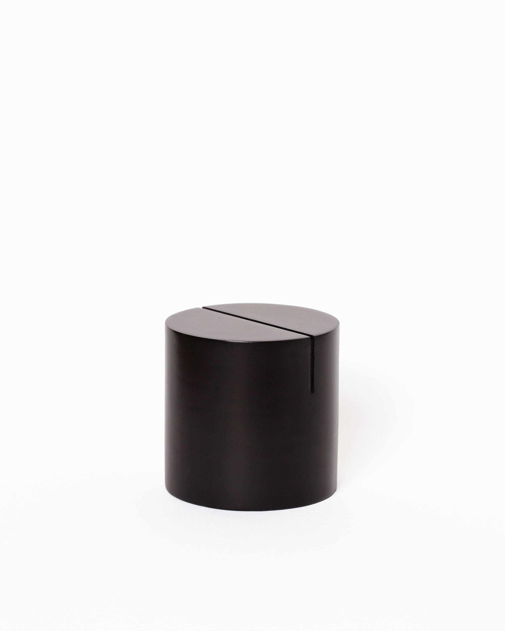 Poster Stand Black Cylinder