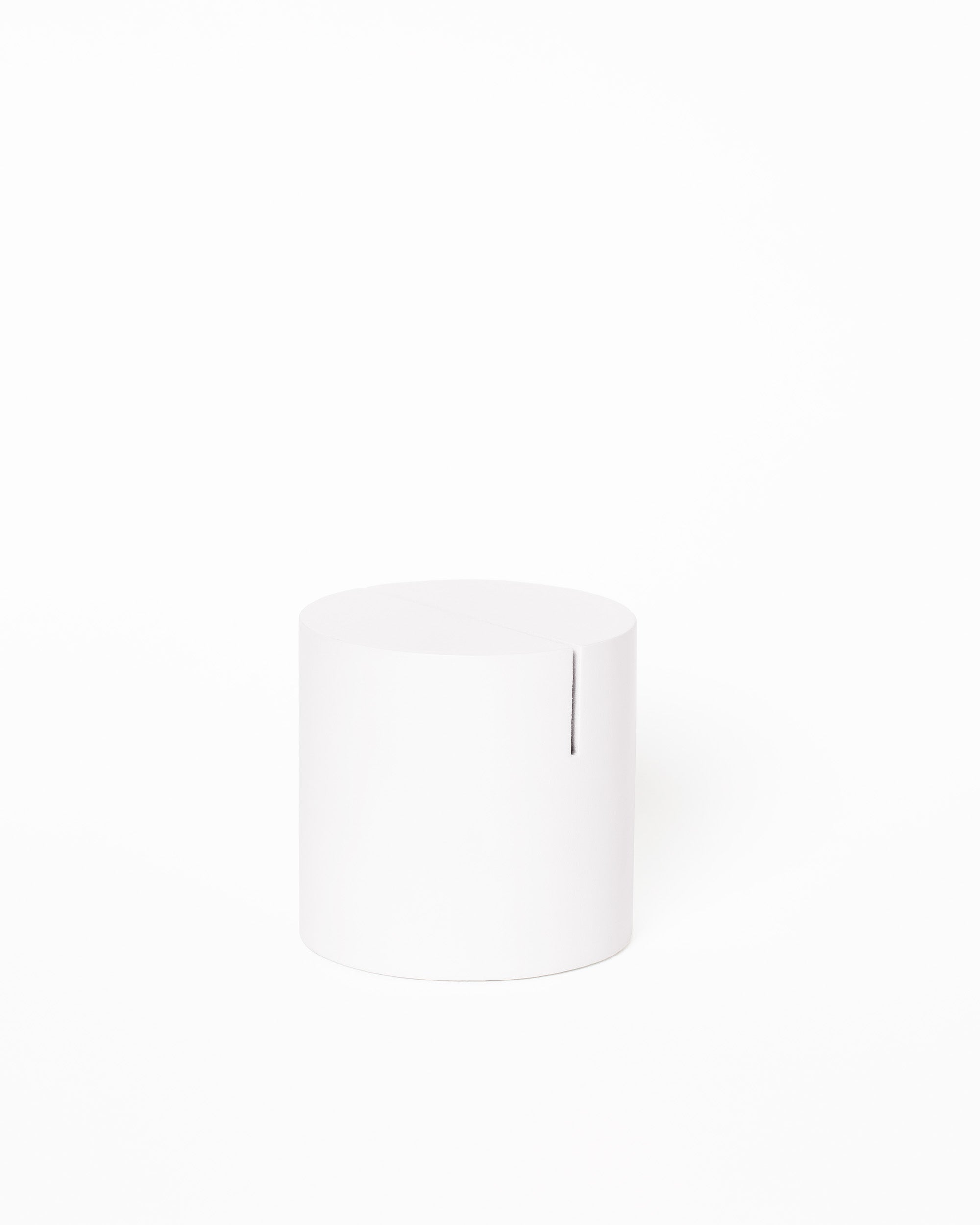 Poster Stand White Cylinder