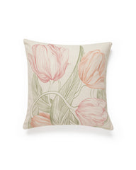 Pink Tulips Cushion Cover