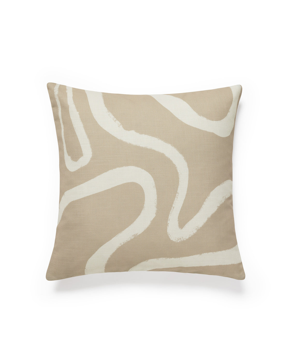 Beige Strokes No1 Cushion Cover