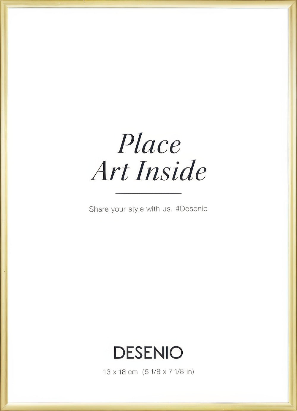 Picture frame gold, 5 x 7 in