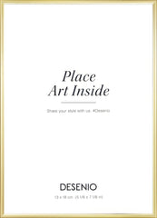 Picture frame gold, 5 x 7 in