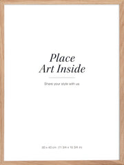 Oak picture frame, 12 x 16 in