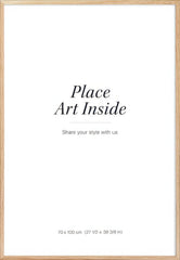 Oak picture frame, 28 x 39 in