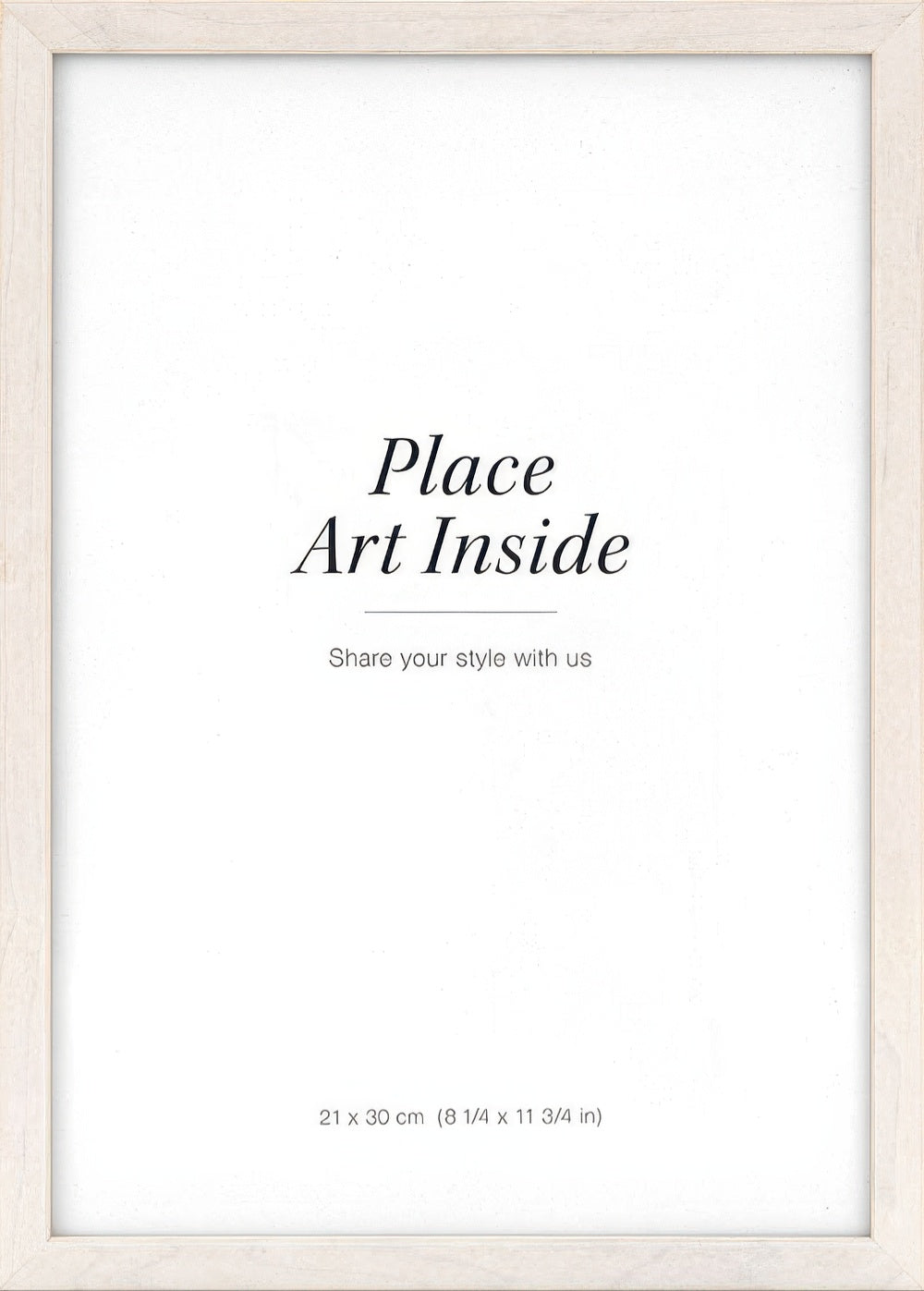 Wood frame light, 8 x 12 in