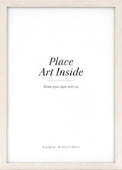 Wood frame light, 8 x 12 in