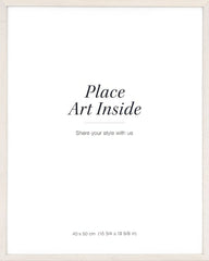 Wood frame light, 16 x 20 in