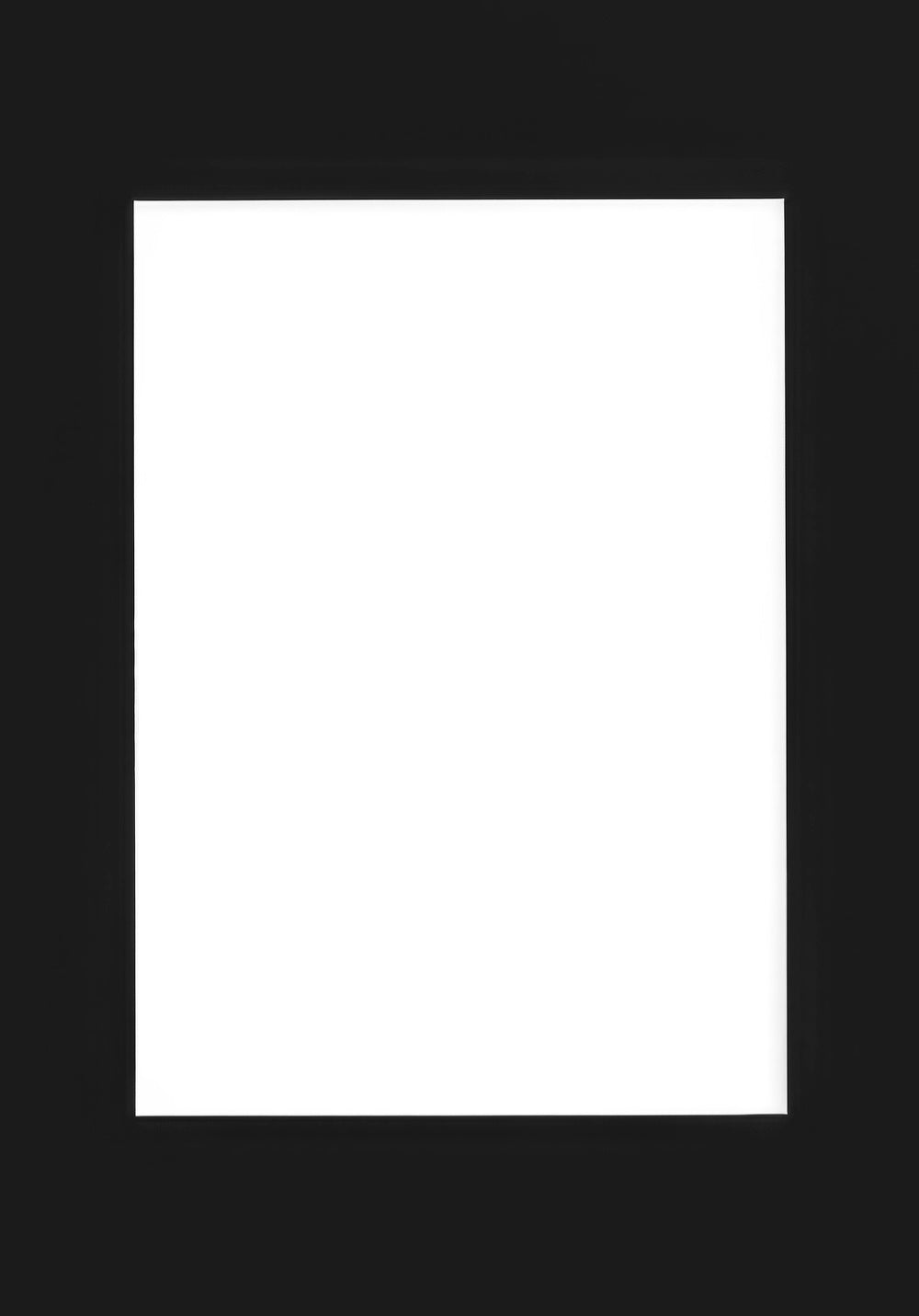 Mat board black, 28 x 39 in