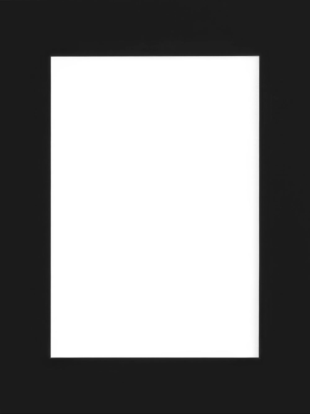 Mat board black, 12” x 16” in