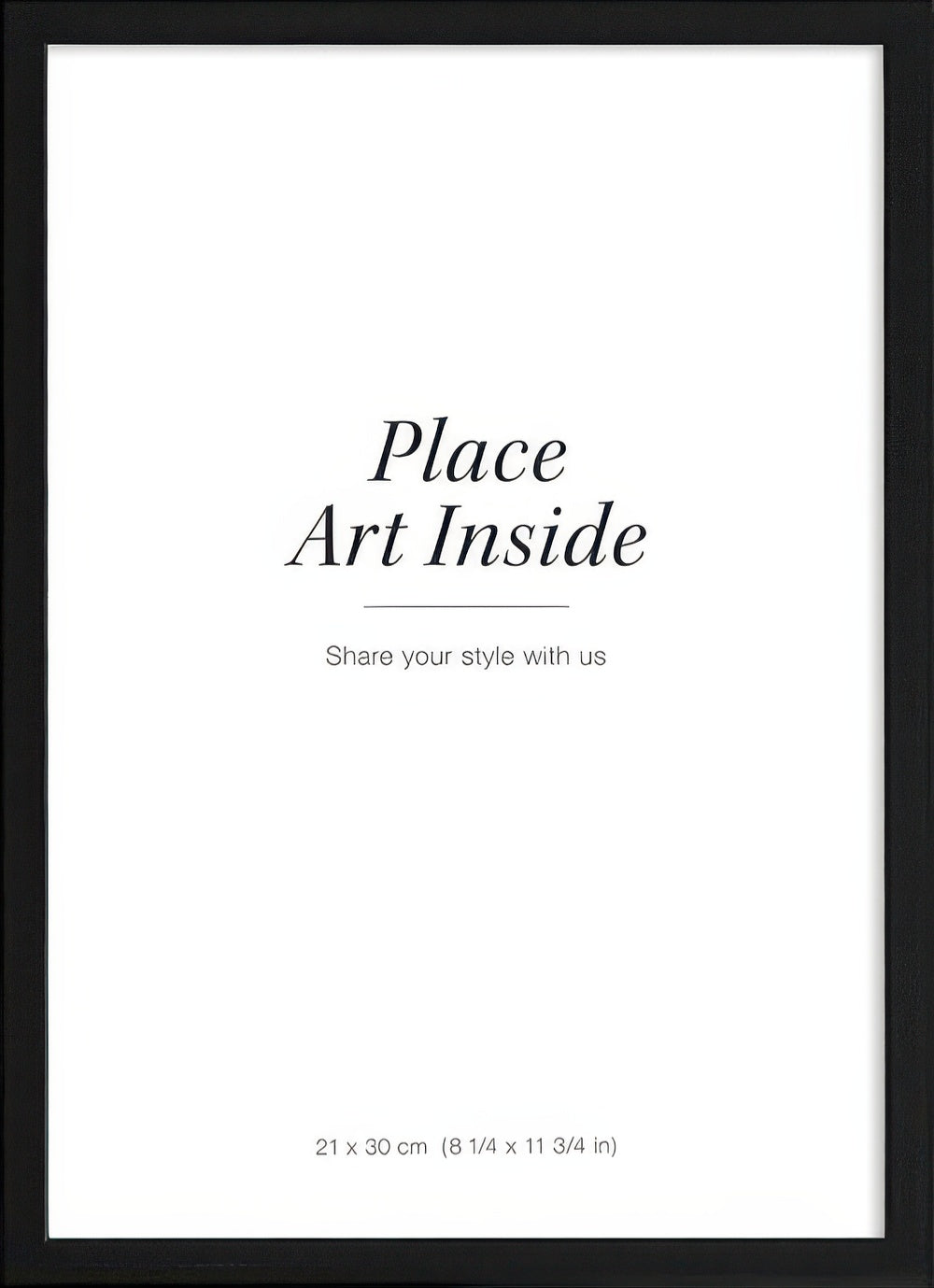 Black picture frame, 8 x 12 in