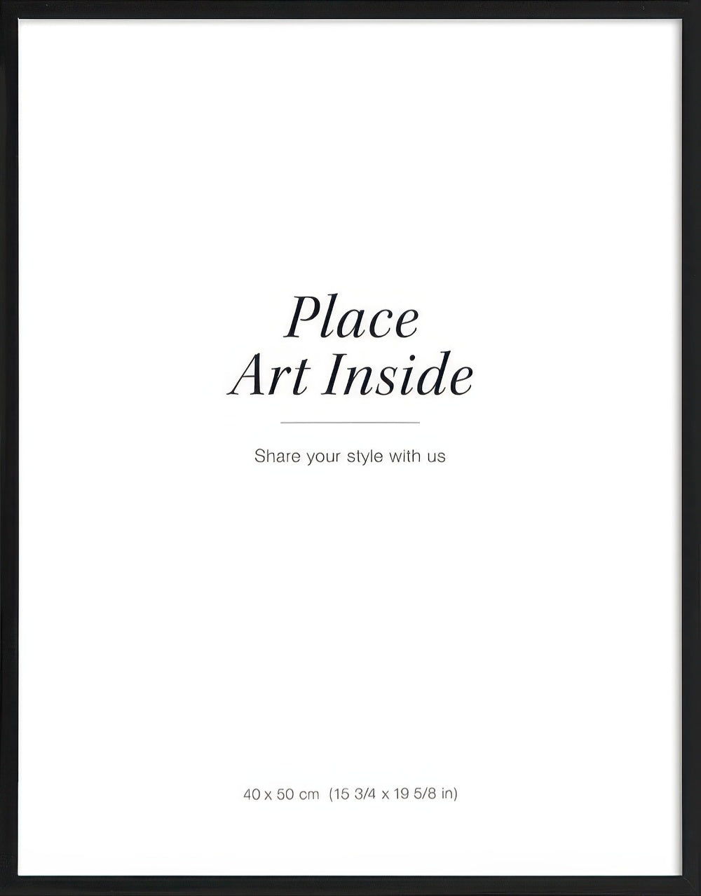Black picture frame, 16 x 20 in