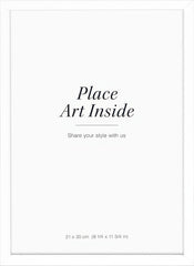 White picture frame, 8 x 12 in