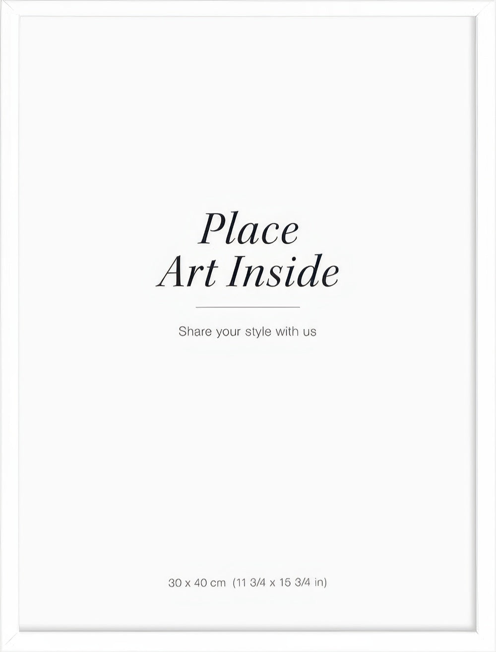 White picture frame, 12 x 16 in