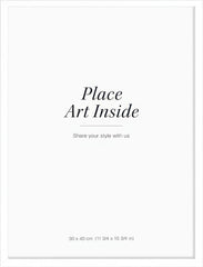 White picture frame, 12 x 16 in