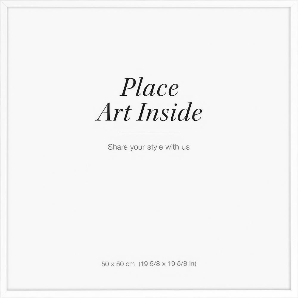 White picture frame, 20 x 20 in
