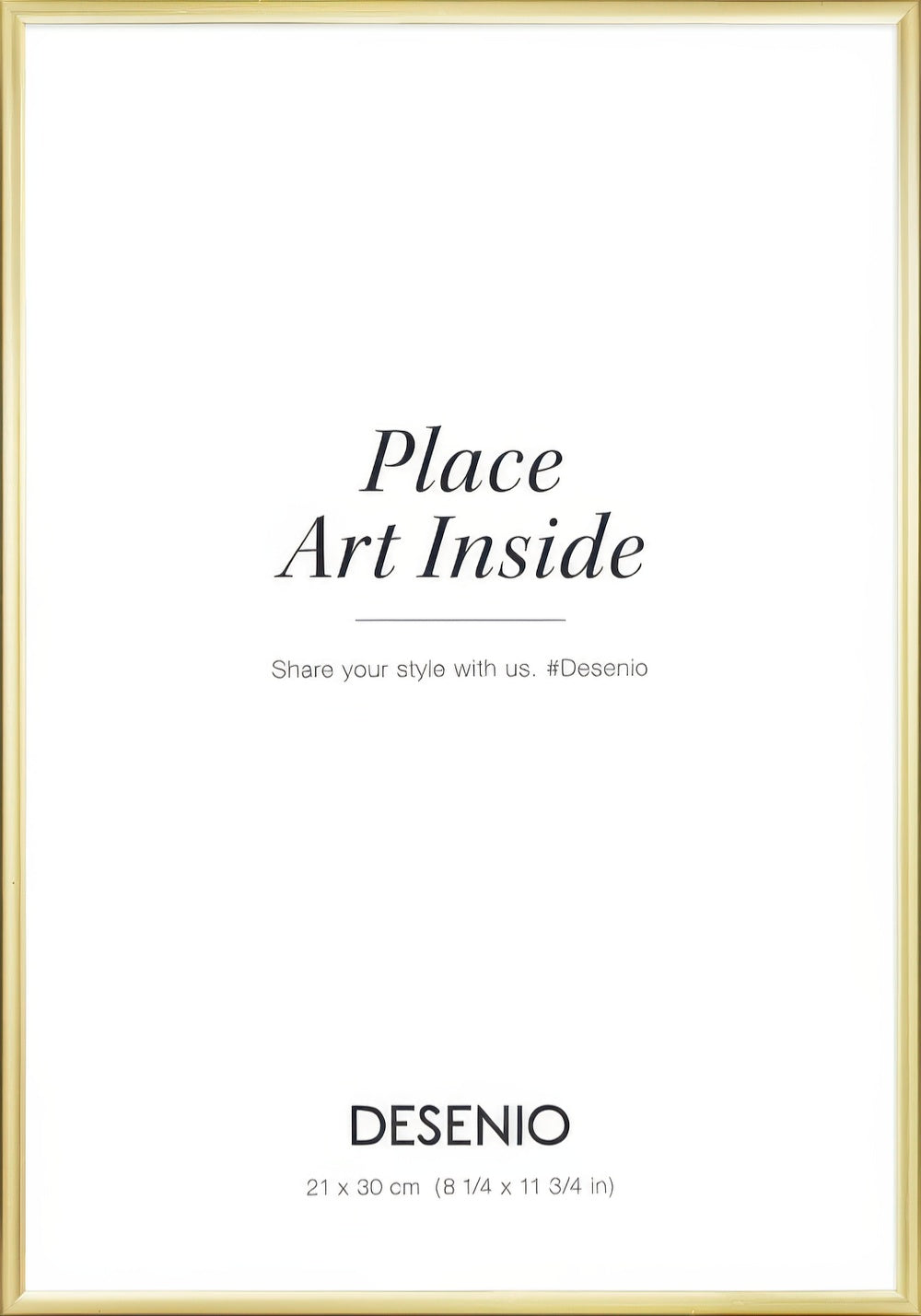 Picture frame gold, 8 x 12 in