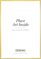 Picture frame gold, 8 x 12 in