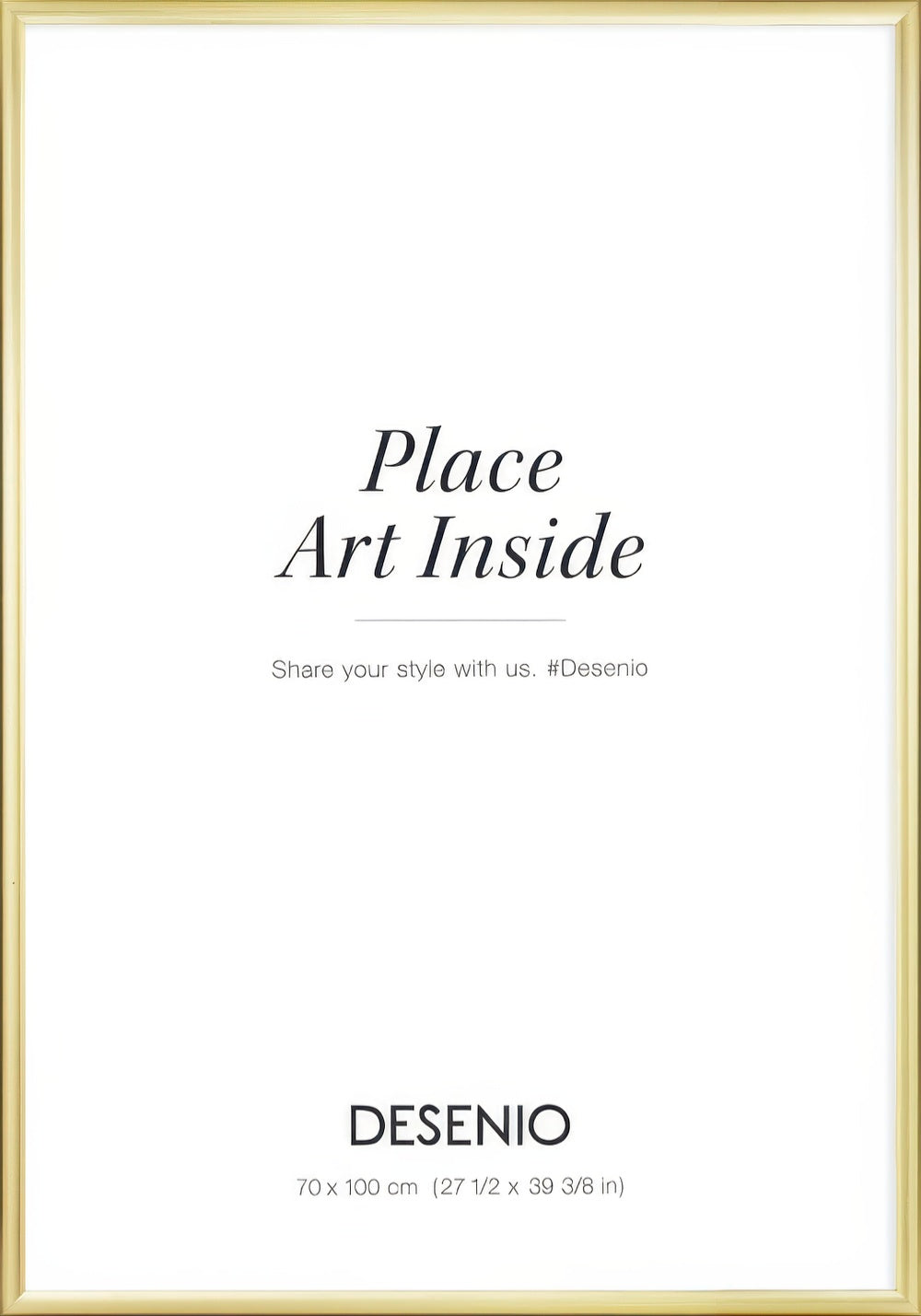 Picture frame gold, 28 x 39 in