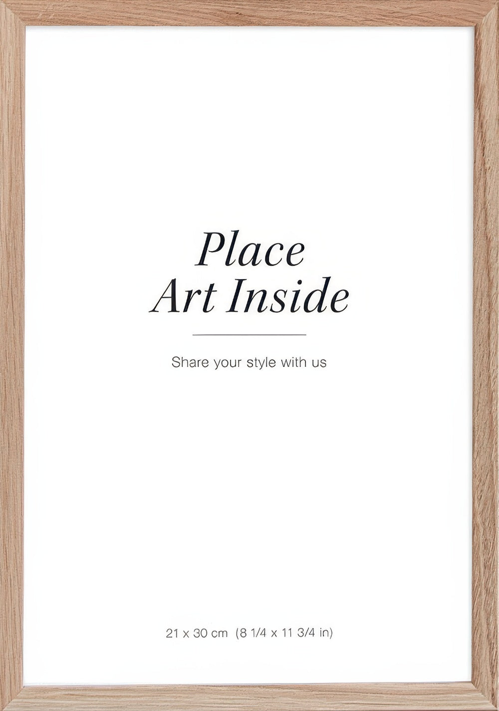 Oak picture frame, 8 x 12 in