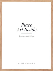 Oak picture frame, 12 x 16 in