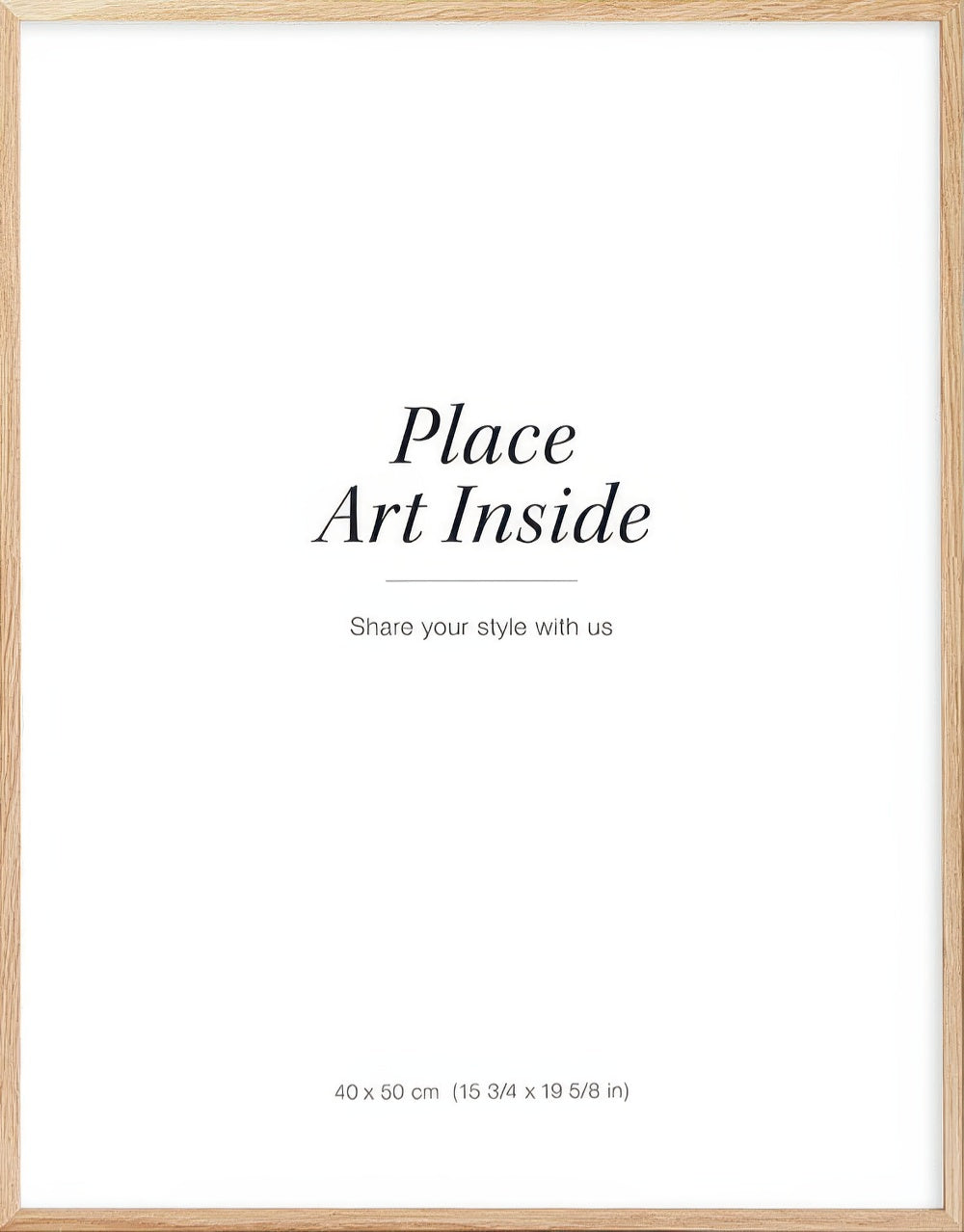 Oak picture frame, 16 x 20 in
