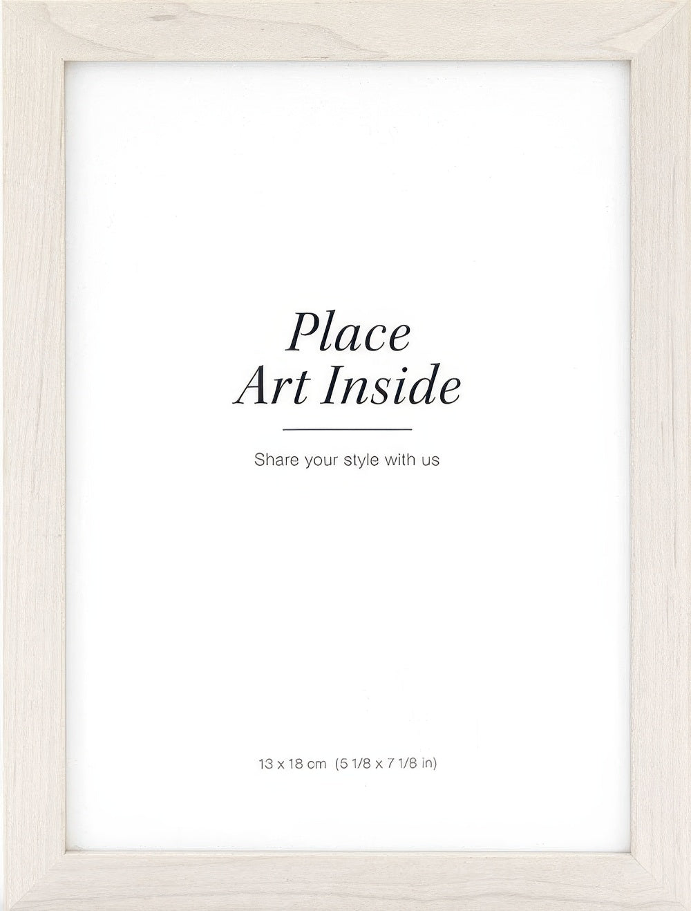 Wood frame light, 5 x 7 in