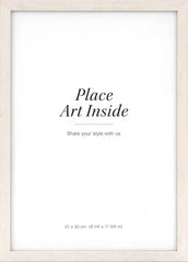 Wood frame light, 8 x 12 in